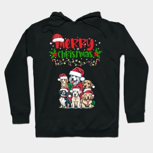 Merry Christmas Puppy Festive Hoodie